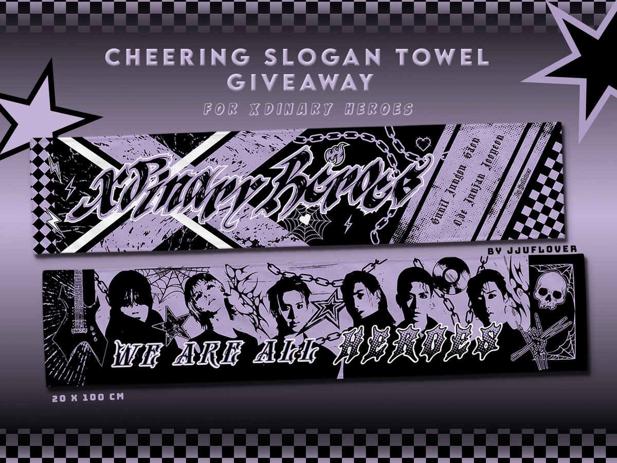 jjuflover's tweet photo. ⋆˙⟡ XDH CHEERING SLOGAN TOWEL GIVEAWAY ⋆˙⟡

HII I will be giving away cheering towel slogans for Xcape 2026 ❤️❤️

♡ Open to all villains going to Xcape (any day)
♡ RT &amp; like to Join
♡ 9 winners
♡ location and details: update on the day itself
♡ Ends on: 21 June 2026 https://t.co/AcfcjiyHjr