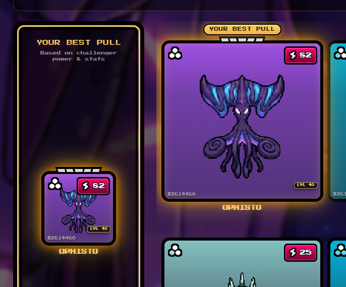 Jensen2408's tweet photo. 2,700 🦴 BONES earned in Illuvium Deathmatch FREE mode.

https://t.co/NOqRrCtZ3g

#illuvium #deathmatch @illuviumio 

Got some really nice Illuvials from the Packs.. Like this Ophisto https://t.co/JvzCZCQkec