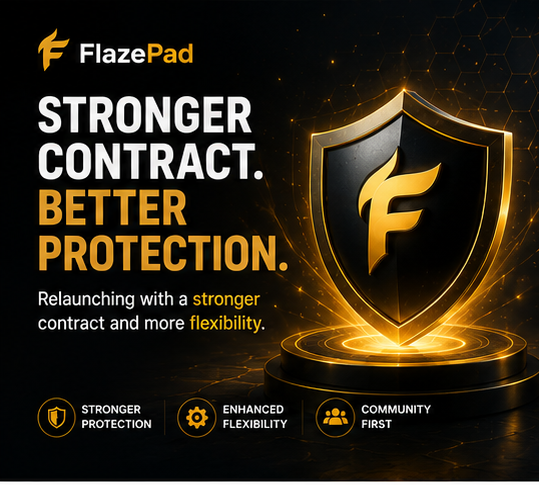flazepad's tweet photo. 🚀 Most launchpads ask:
“What can we charge?”

FlazePad asks:
“How can we protect projects and investors?”

That’s why we’ve strengthened our contract and enhanced flexibility before relaunching.

Building for the long term. 🔥

Everything you need to get started with Flaze 👇

🔹 Community:
https://t.co/v03VSRL7ki
https://t.co/nIle6WUOUM
https://t.co/22hQqMsy2n

🌐 Explore:
https://t.co/6BU1E6Mw0V
https://t.co/XFvkiCKMin

🛒 Buy now on PancakeSwap:
CA: 0xf70c3d2077aa7ea2b2efb146bfb9b8fbd400af06

#FlazePad #Flaze #BNBChain #CryptoLaunchpad #BSC #DeFi #CryptoCommunity #MemeCoins #Web3 #Altcoins