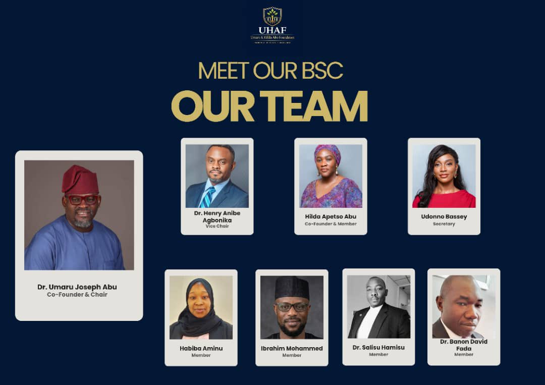 _UHAFoundation's tweet photo. Introducing the pillars of our governance structure at the Umaru &amp; Hilda Abu Foundation (UHAF)! We are pleased to introduce our Board Selection Committee, the dedicated team of professionals responsible for ensuring our foundation is guided by the highest standards of integrity. https://t.co/Ddm2F9xTXG