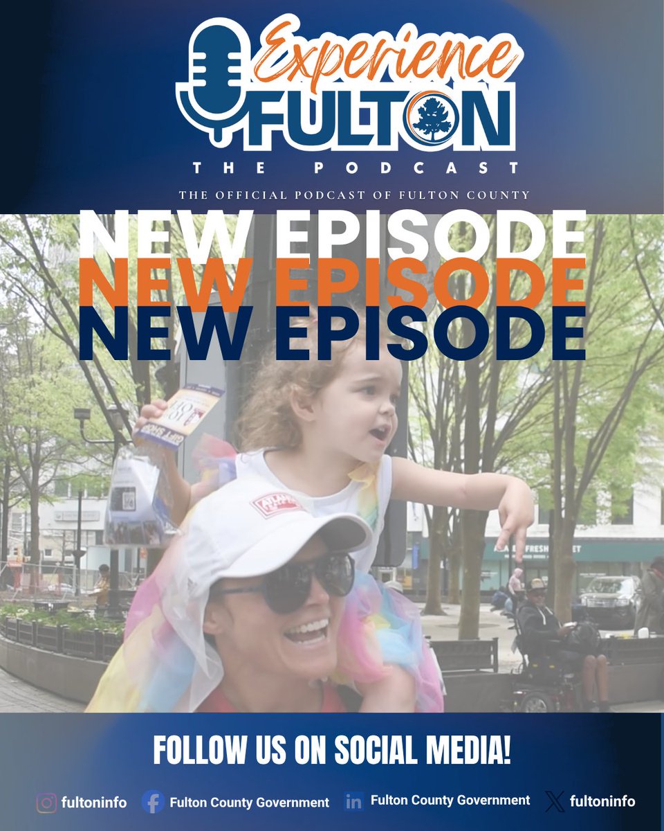 FultonInfo's tweet photo. 🎙️ Now Available: Experience Fulton the Podcast Episode 21 

In this episode, we take you behind the scenes of Fulton County's participation in the #404Day Parade!

See how we connected with residents and celebrated our community.

https://t.co/z538y0x5s0 https://t.co/wC4v12I1iL