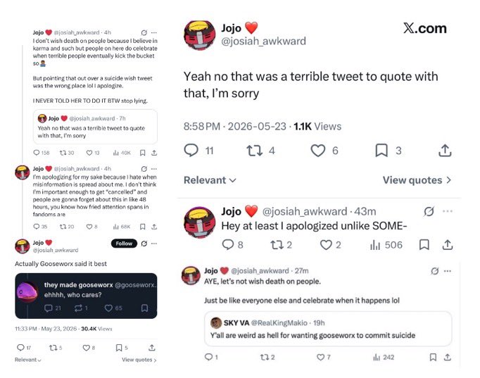 staticdopiy's tweet photo. People aren't gonna let this go until you actually fucking apologize. https://t.co/cVjyv3nlVZ