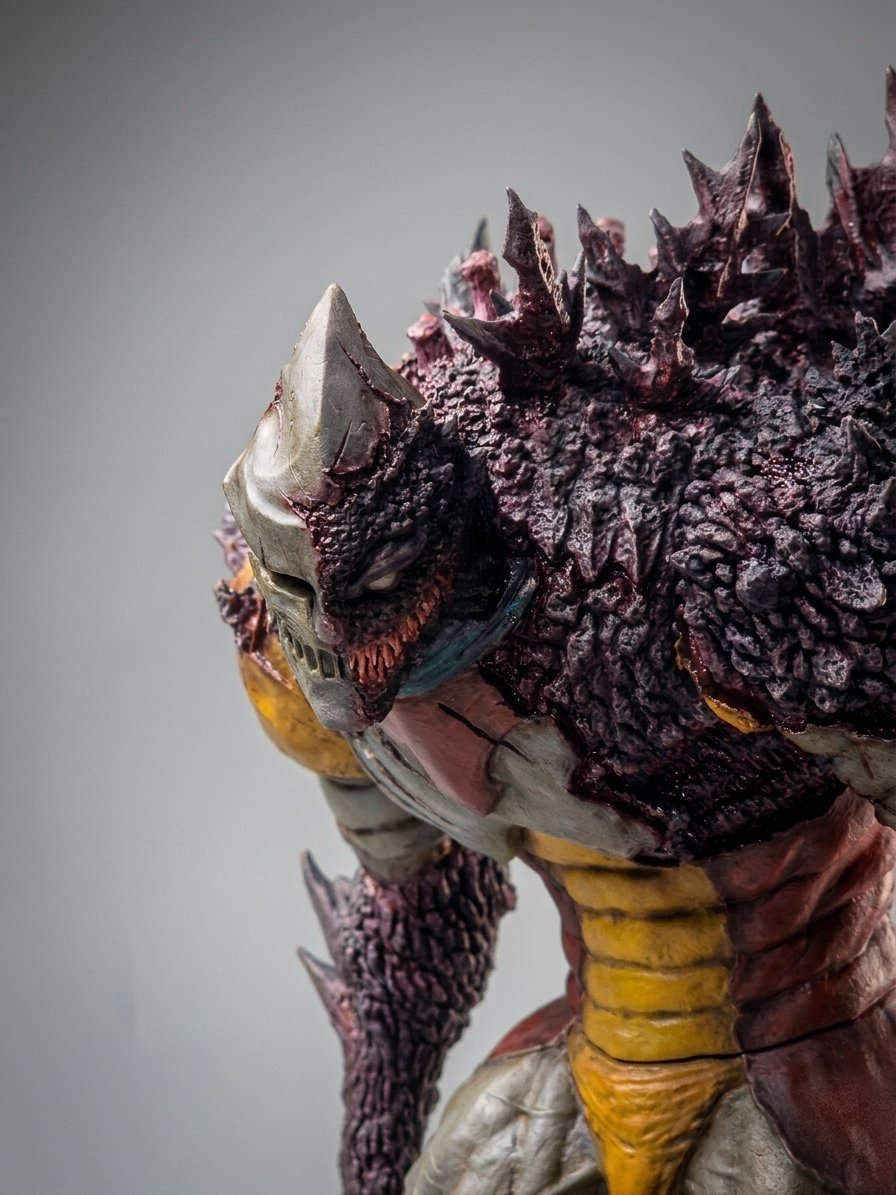 hitodamastudio's tweet photo. ジェットジャガー怪獣化 計画・完成版公開 🤖🦖

ワンダーフェスティバル2026夏向けの当日版権作品です。現在は版権申請の承認待ちですが、無事に許諾が下りれば7月のワンフェスでお披露目したいと思っています。

#ワンフェス #WF2026S #ジェットジャガー #ゴジラ #ソフビ https://t.co/lz5AbOZ2Ch
