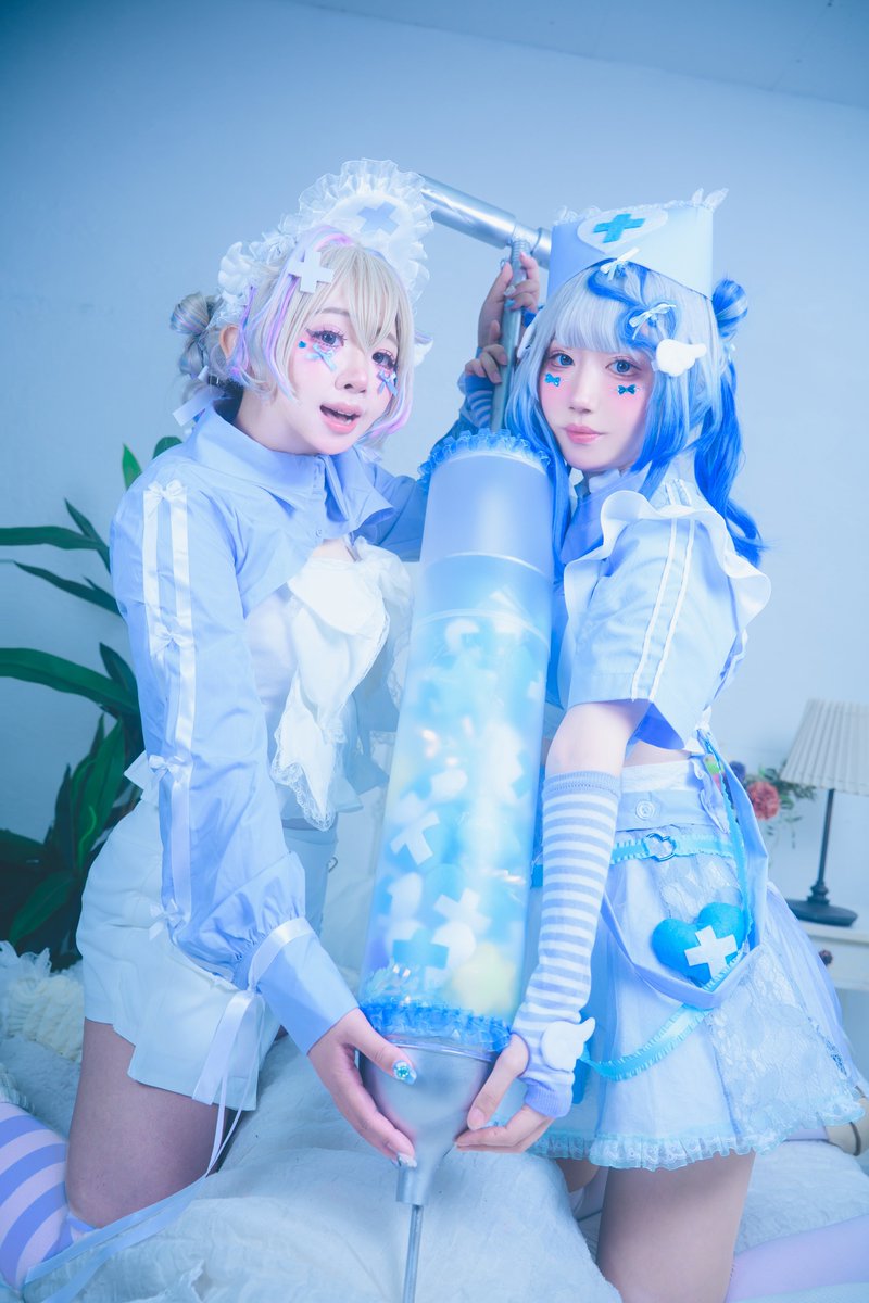 ks_otk_sachi's tweet photo. 【創作】·̩͙꒰ঌ天使界隈ナース໒꒱·̩͙

「私たちが看病しますね🩵💉」

#Tanugraphy https://t.co/AuBQGsGa5J