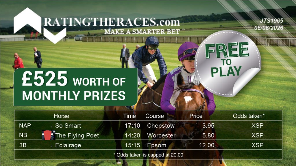JTS_65's tweet photo. My #RTRNaps are:

So Smart @ 17:10
The Flying Poet @ 14:20
Eclairage @ 15:15

Sponsored by @RatingTheRaces - Enter for FREE here: https://t.co/yzhfwbxc5M https://t.co/s5lwfrgwsT