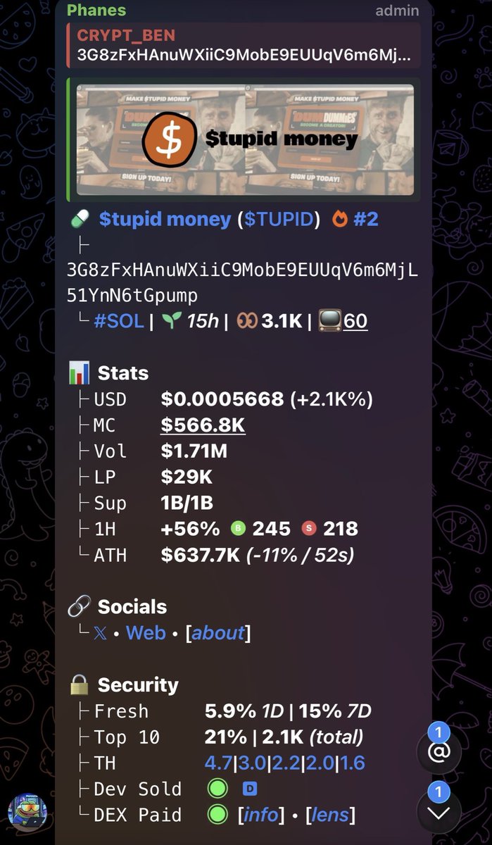 Crypt_bencall's tweet photo. 4X on my call $TUPID
CA

3G8zFxHAnuWXiiC9MobE9EUUqV6m6MjL51YnN6tGpump

#Eth #memecoin #memecoin1000x https://t.co/cLmDPU9s5G