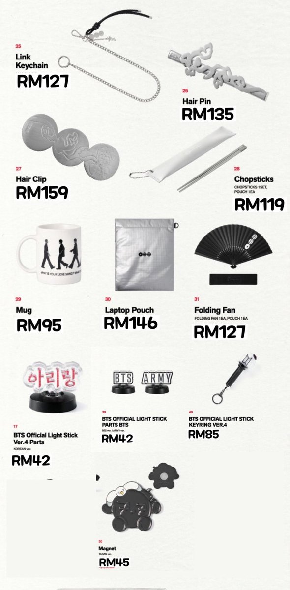 jimnandme's tweet photo. [PO/MY] BTS POP UP ARIRANG MERCH ❤️

Price stated excluded local postage only

Limited slot available and will update below tweet once full

Full refund if sold out, pls dm or mention to purchase #pasarBTS #myARMYjual https://t.co/TPMxMoxmQR