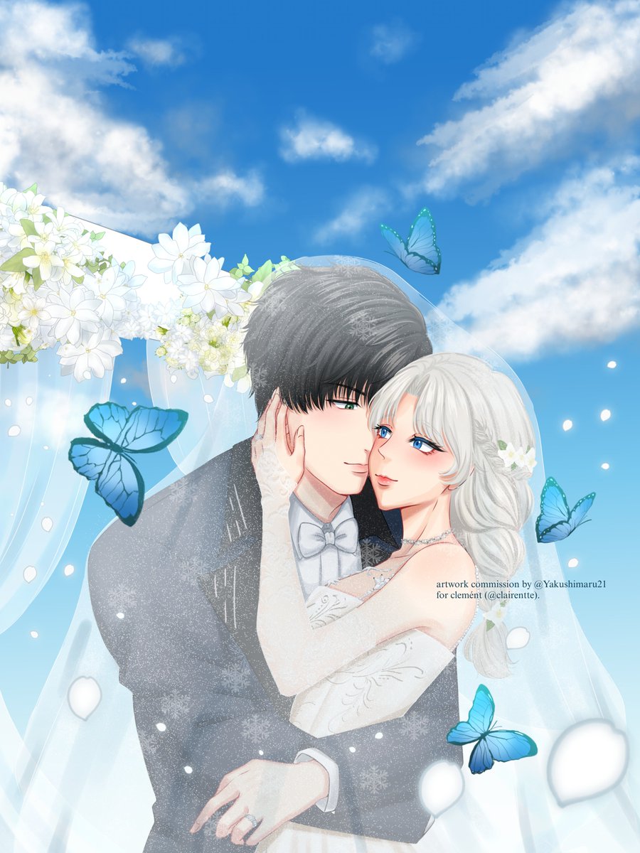 clairentte's tweet photo. ─── #𝒮olsticane 's 𝜗ৎ 

✩°｡the sky was clear and the sun was shining brightly, but what melts the snowstorm is the two of us; for each other. 𝘢𝘭𝘸𝘢𝘺𝘴. 𖹭 ❄️𓏲⋆.🦋𖦹 ₊˚

 © @Yakushimaru21 https://t.co/VRqRwetJyf
