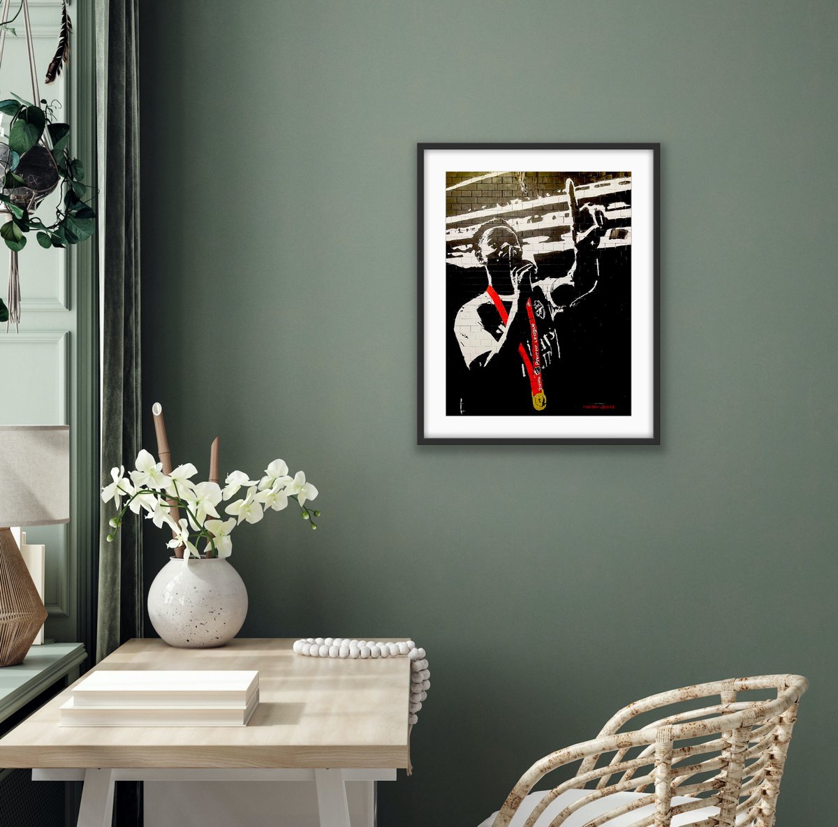 northbanksyafc's tweet photo. BUKAYO SAKA - CHAMPION! 100 Limited Edition artist signed/numbered Northbanksy A2 giclée art prints. Based on Saka’s new mural in The Tunnel. 100 only in this world! 👀👀

Pre-order now. Shipping from June 10th. 

Check him out at https://t.co/vX6Yxg1mlz 
#Arsenal #StreetArt ❤️🤍 https://t.co/fK3KhxsiUS