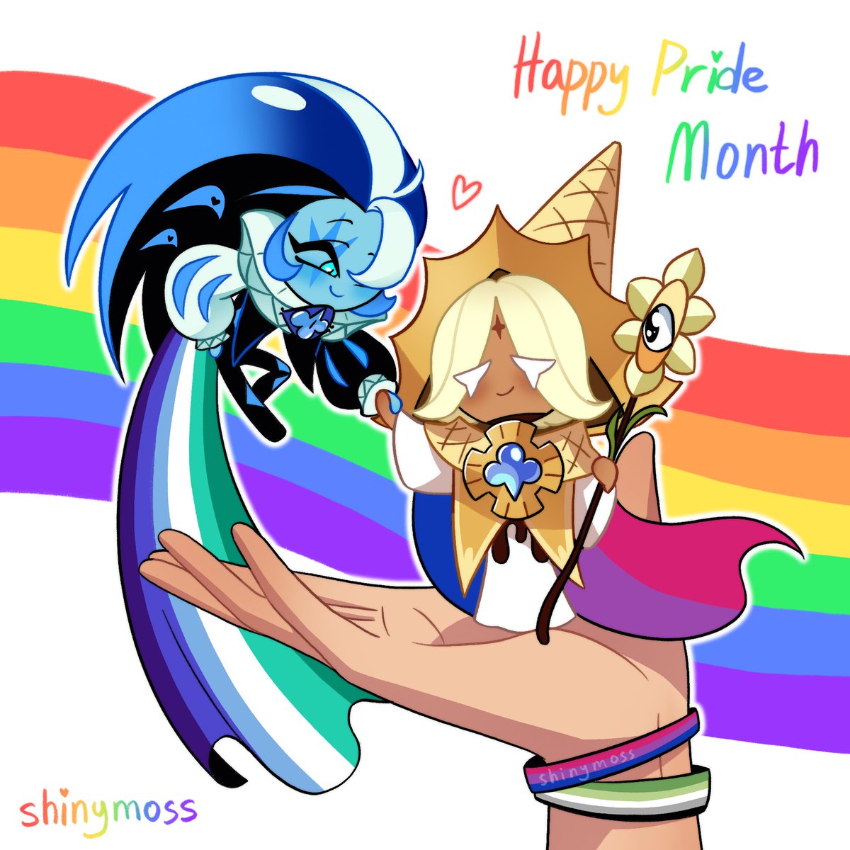 ShinyMoss_art's tweet photo. A bit late but

 #shadowvanilla #crk #shadowmilkcookie #purevanillacookie #pridemonth https://t.co/NKsejriqUT
