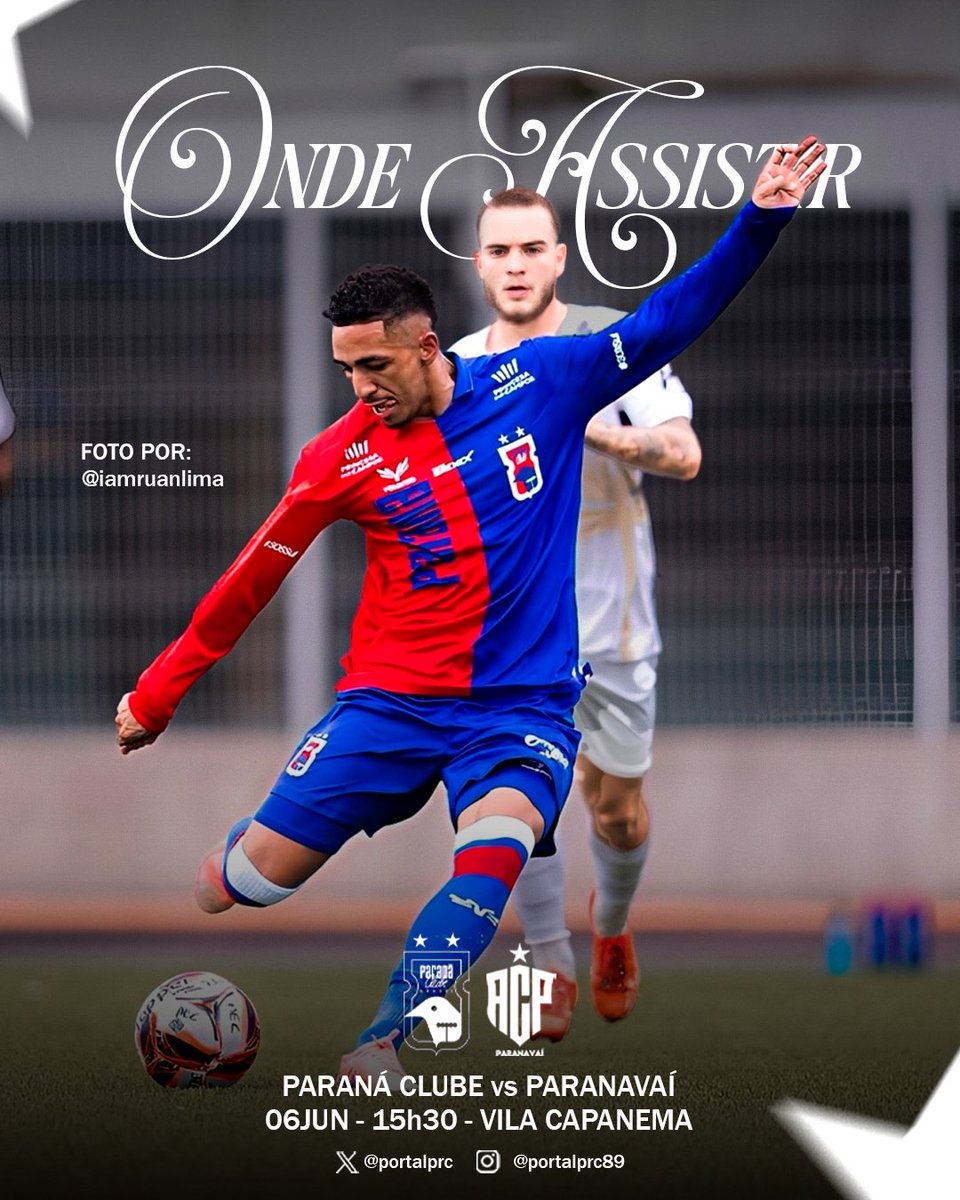 PortalPRC's tweet photo. 🔴🔵 | 𝐎𝐍𝐃𝐄 𝐀𝐒𝐒𝐈𝐒𝐓𝐈𝐑 - PRCxACP

- A partida entre Paraná Clube e Paranavaí, válida pela Volta da Final da Série Prata, será transmitida pelo canal oficial da Federação Paranaense e na TMC Esporte, ambos no Youtube.

#PRCxACP #PRaCimaDeles https://t.co/z8fPu8cuOR