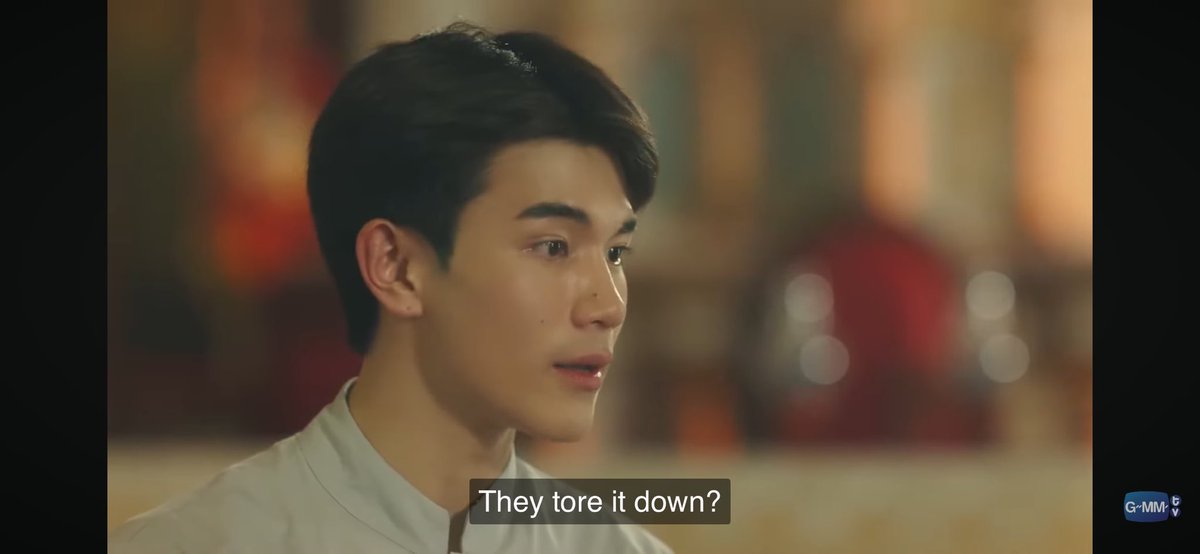 fourthcil's tweet photo. this scene also broke my heart. when his childhood friends told tanrak that his house had already been torn down to build a store, you could see the sadness in his eyes immediately even without him saying anything. 

#TicketToHeavenEP2 https://t.co/QaHUenyoEd