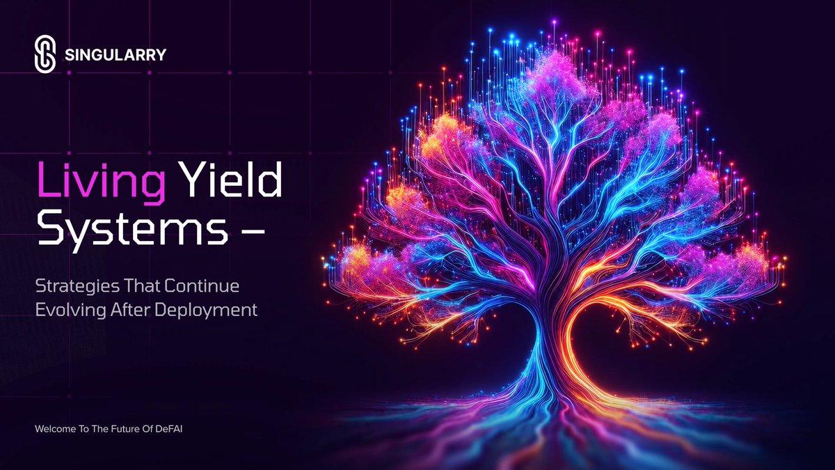 singularryai's tweet photo. 🌱 Living Yield Systems

Strategies that continue evolving after deployment.

Traditional #DeFi strategies are static.

Singularry is building toward a future where AI-assisted agents continuously reassess changing market conditions, helping capital remain adaptive instead of fixed.

Key Architecture Signals

🔹 Continuous Market Reassessment
Monitoring volatility, liquidity, and protocol conditions.

🔹 Adaptive Execution Logic
Strategies evolve as market environments change.

🔹 Procedural Memory Systems
Learning from previous outcomes and market cycles.

🔹 Built on @BNBChain Infrastructure
Designed for scalable AI-native capital coordination.

The future of yield isn't static. Welcome to the future of DeFAI. 🌲✨

It's alive. 🤖🌱