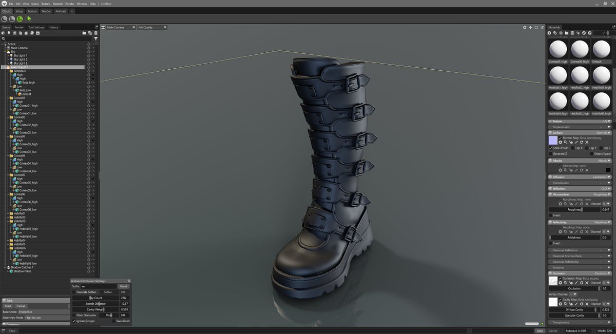 nemlaed's tweet photo. Simply a baked boot (normal map, AO, etc.)

#zbrush #3dmodel #vrchat #vr #vrchatavatar #vrchatcommunity https://t.co/foLMWkJnku