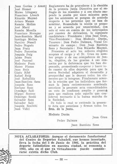 EscribaManel's tweet photo. No està de més recordar que el 5 de juny, però de l'any 1906, per tant, ara fa 1⃣2⃣0⃣ anys, es constituïa de manera oficial el 𝑪𝑬𝑵𝑻𝑹𝑬 𝑫'𝑬𝑺𝑷𝑶𝑹𝑻𝑺 𝑺𝑨𝑩𝑨𝑫𝑬𝑳𝑳.

@CESabadell @CESHistoria https://t.co/0r8j4EFvgg