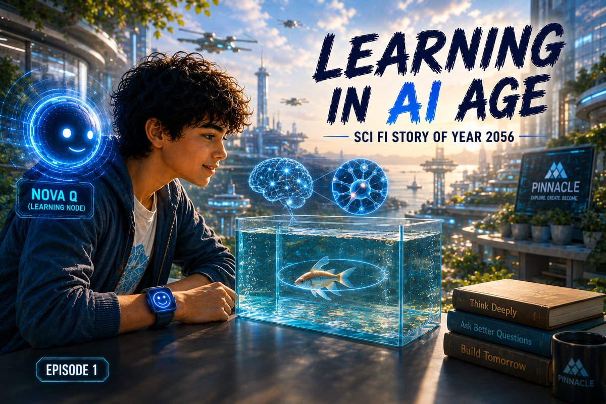 dev_trivedi2011's tweet photo. It is the summer of 2056, and the morning sun is rising over the floating city of Velaara.

Leo stares at the fish inside the square glass tank for nearly ten minutes.

"Nova."

"Yeah, I've been watching it too," Nova Q replies. "And honestly, I'm a little surprised." https://t.co/WroQvg9RCY