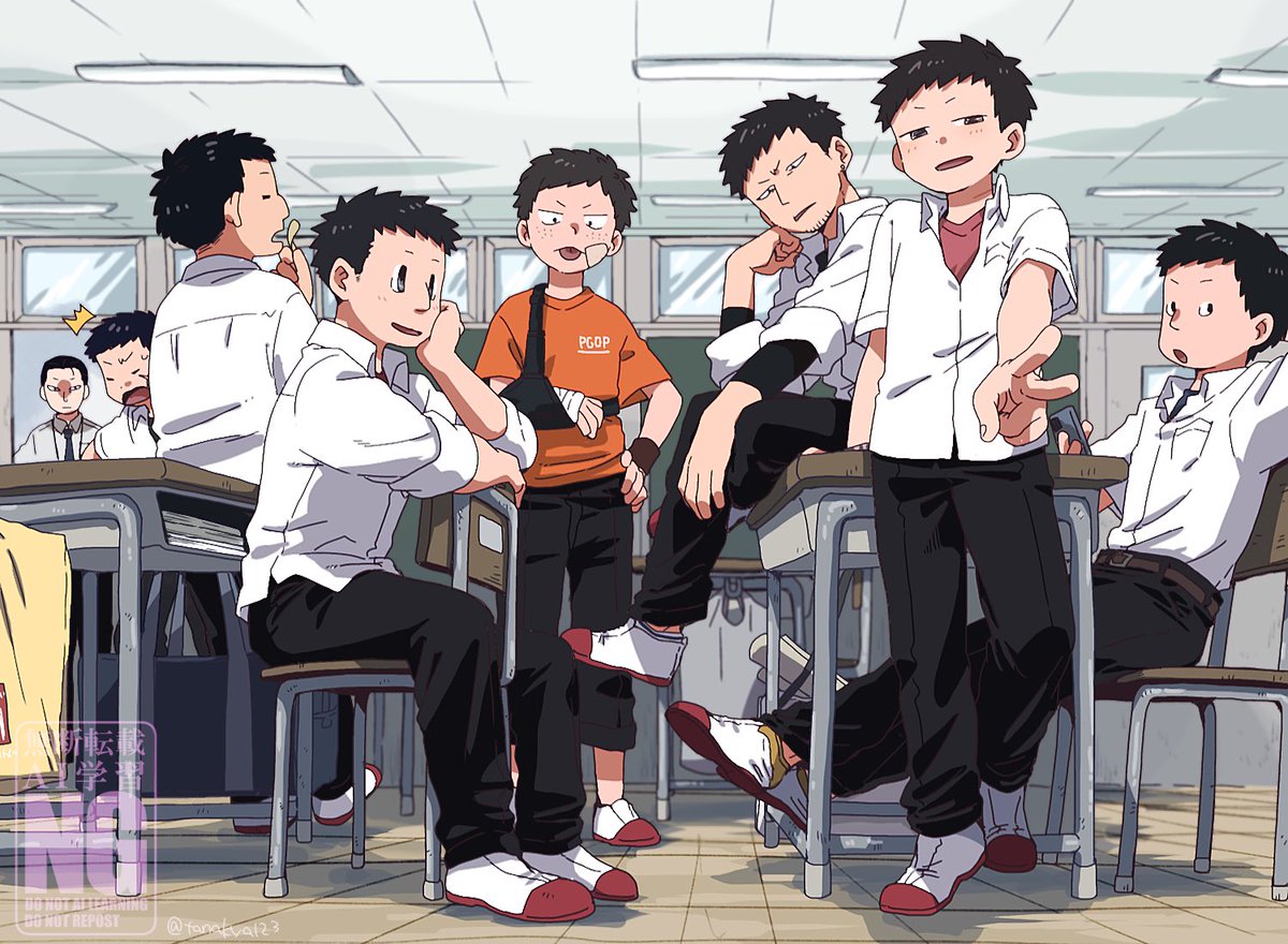 tanakya123's tweet photo. かたぶんクラス(pgop)　⚠︎学パロ https://t.co/PvnaCm9ku1