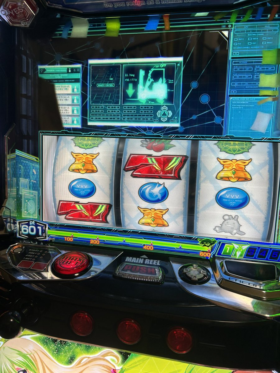 LightingRush777's tweet photo. 家スロ 設定6

3時間 1500Gくらい

CZ2スルー
2周期 キューマエピで革ボ 666達成せず
1周期 地球脱出作戦で革ボ 666達成せず

マギウス2周期で決戦から革命Rush
V 10%取り V2個目はピノフラ無し落ち

家スロでもごめすちゃん(ピノフラ)に嫌われる

引き戻し無し

短い時間なので https://t.co/4ia5OX5CKY