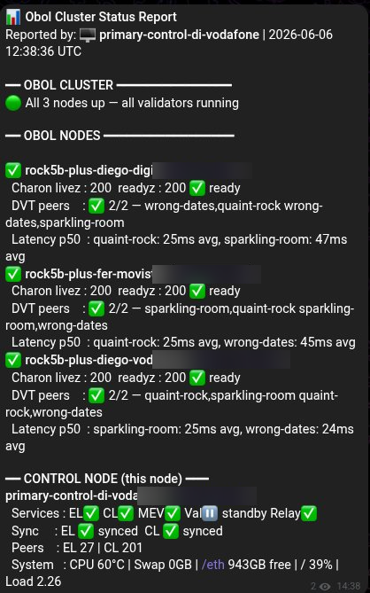 EthereumOnARM's tweet photo. You know a network is truly decentralized when you can run a 3-node @Obol_Collective cluster (+ 2 control nodes) for under $3,000 at home, managing 100+ validators via @LidoFinance CSM  on commodity hardware drawing less than 10W per node.

There is no second best.

More coming soon 👀 #Ethereum