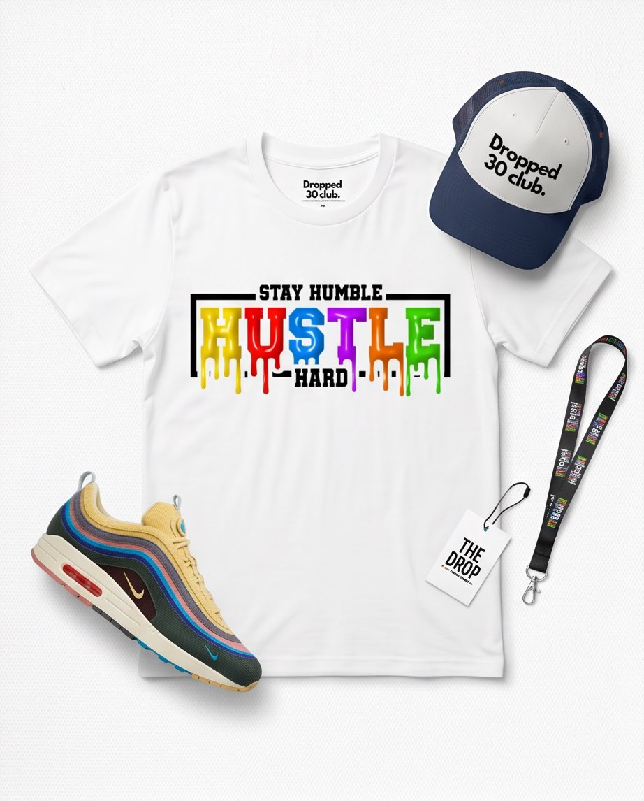 dropped30's tweet photo. Your daily reminder to hustle hard. 😤 Join the club where the game is always recognized. Hit the link to shop @ THE DROP today! https://t.co/ivFu4LamU2
#Dropped30Club #HustleCulture #StreetwearDaily #GameRecognizeGame #style https://t.co/VdAdF08FOg