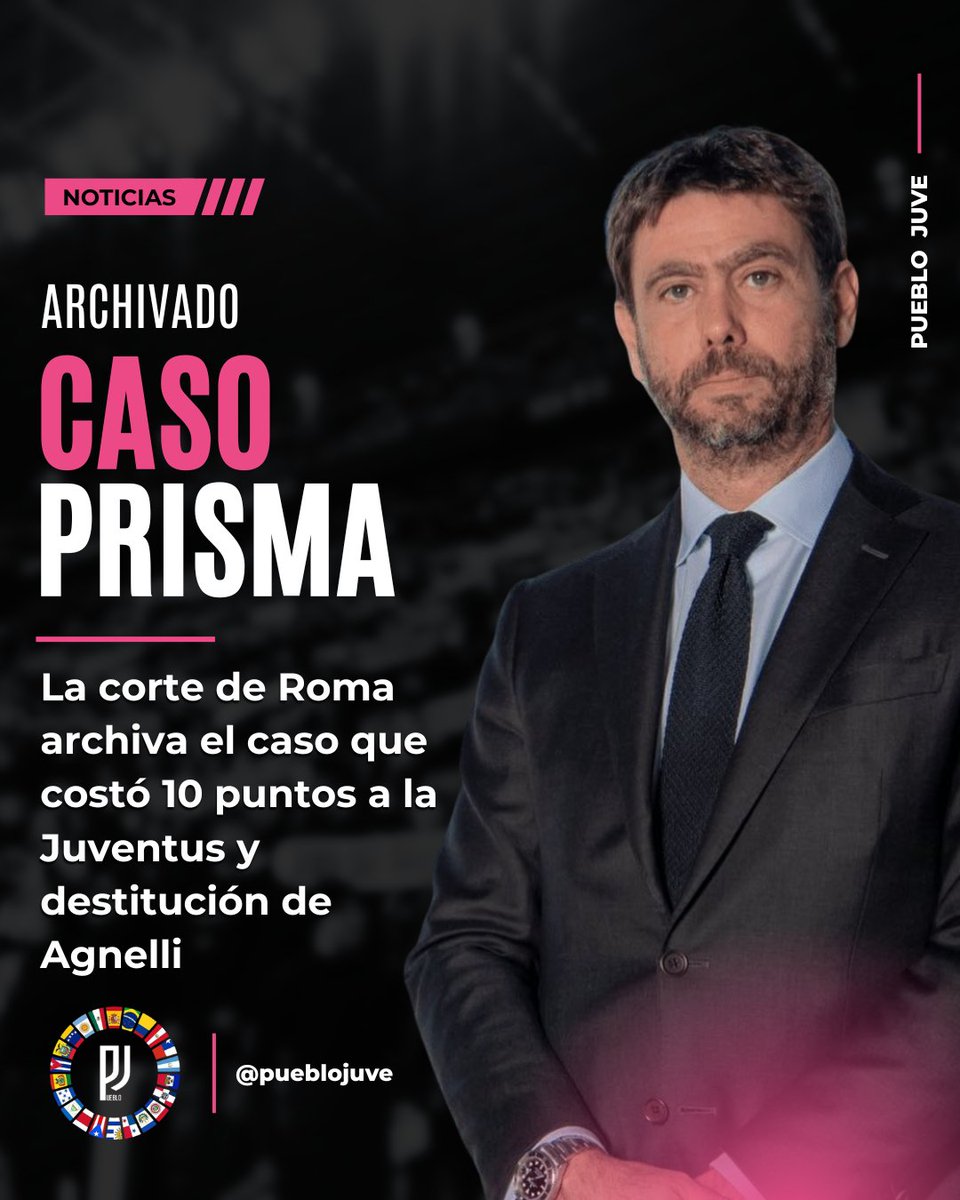 Pueblo_Juve's tweet photo. 🤬 El Juez de Instrucción Preliminar (GIP) del Tribunal de Roma ha dispuesto el archivo del procedimiento originado por las investigaciones relativas al balance de la #Juventus al 30 de junio de 2022
Se cierra así una línea de investigación nacida en el ámbito del procedimiento penal vinculado a la investigación "Prisma", iniciada inicialmente por la Fiscalía de Turín y luego transferida a la Fiscalía de la República de Roma
El asunto había trascendido públicamente el 6 de diciembre de 2023, cuando la #Juve había dado a conocer que había recibido una solicitud de adquisición documental relativa, en particular, a los balances al 30 de junio de 2022
Según lo comunicado en su momento por la sociedad, las investigaciones afectaban a las mismas materias que ya habían sido objeto de la investigación turinesa y de los procedimientos de la Consob: las llamadas plusvalías por "operaciones cruzadas" y las "maniobras salariales"
El traslado del procedimiento a Roma había abierto, por tanto, un paso judicial adicional sobre el balance de 2022, distinto de la posición de la sociedad, que no estaba involucrada como investigada
[ @CalcioFinanza ]

En resumen, la justicia ordinaria, UNA VEZ MÁS, comprueba que la "justicia" deportiva llevó a cabo un proceso premeditado y parcial solo para perjudicar a la Juventus y sus gerentes
Cabe recordar que, aunque nunca será probado, esto fue instruido por el mismo Ceferin en contra de Agnelli por la promoción de la Superliga que intentó quitarle el monopolio del fútbol a la UEFA (Quien a su vez terminó creando un torneo prácticamente igual del que proponía la Superliga); el cual tuvo tanto éxito que le ganó el puesto de Vice Presidente de la UEFA a Gabrielle Gravina (el entonces presidente de la FIGC), puesto que aún tiene, y la asignación de la Eurocopa del 2032 a Italia (por encima de que las instalaciones italianas no cumplen los minimos requisitos para ser anfitrión de la copa)
Además, el sicario encargado de llevar esta cacería de brujas, Giuseppe Chine (el fiscal de la FIGC), el cual ha ignorado cualquier otra violación de la "deslealtad deportiva" por otros equipos y solo ha utilizado todo el poder de su cargo en contra de la Juve, sigue en su cargo como principal fiscal de la Federación Italiana Gioco Calcio
Despues tienen el descaro de decirnos que el declive del calcio es culpa de la pirateria....
Lamentablemente la Juventus no podrá apelar las decisiones de la "justicia" deportiva y solicitar reparaciones económicas por los ingresos perdidos por haber sido obligada a no participar en la Champions League, ya que fue forzada a llegar a un acuerdo (patteggiamento) con la FIGC para que retiraran los perros de guerra tanto de la FIGC como la UEFA
[Joshua]
#FinoAllaFine #ForzaJuve