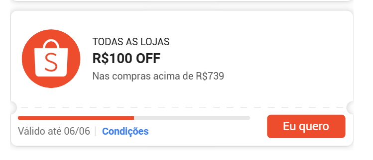 shrekbooksbr's tweet photo. ✨ CUPOM SHOPEE #shopee66
🚨 VAI ESGOTAR CORREEEEEEEEE
➡️ R$ 100 OFF acima de R$ 739
🔗 RESGATE AQUI: https://t.co/ocRkNac0WX https://t.co/Mn3wLi8JPt