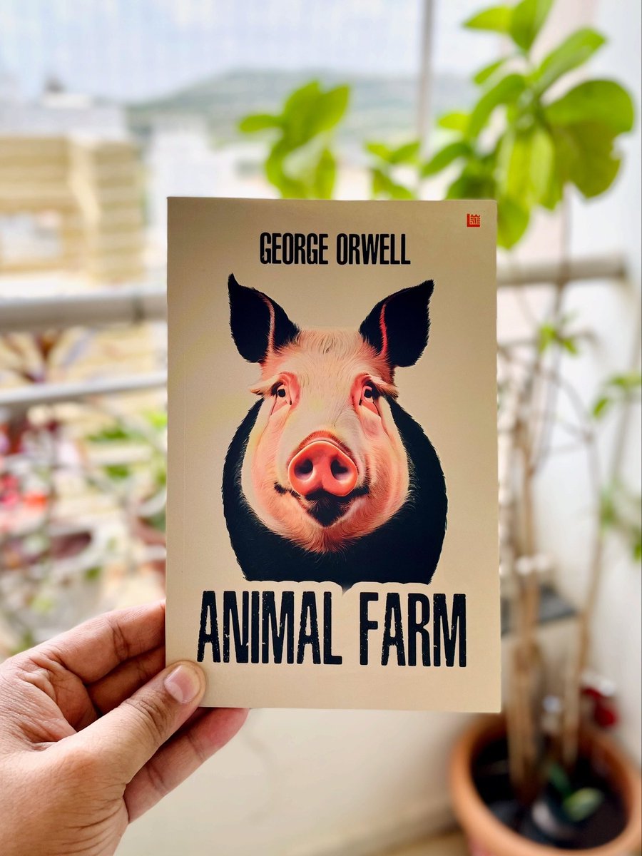 PrashantKachare's tweet photo. ✨BOOK REVIEW ✨

Title - Animal Farm
Author - George Orwell
Rating - ⭐️⭐️⭐️⭐️⭐️

I just finished reading ‘Animal Farm’ by George Orwell and loved it. 

Check full review at – https://t.co/lsa4s1yafa

#AnimalFarm #GeorgeOrwell #BookReview 
#ClassicLiterature #Bookstagram https://t.co/zlo1rDGGs7