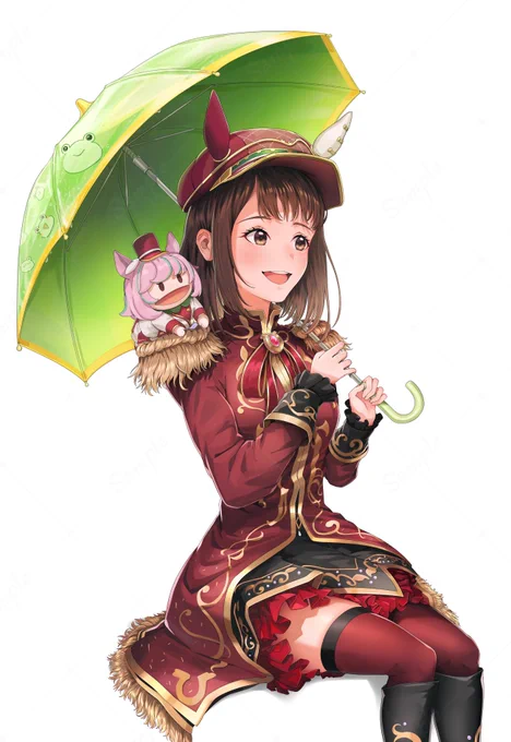 こちら担当してますフラスタ、マルシュロレーヌ役:近貞月乃さんのイラストです 枠も拡大して協賛募集中ですので是非よろしくお願いします〜 #ウマ娘7th