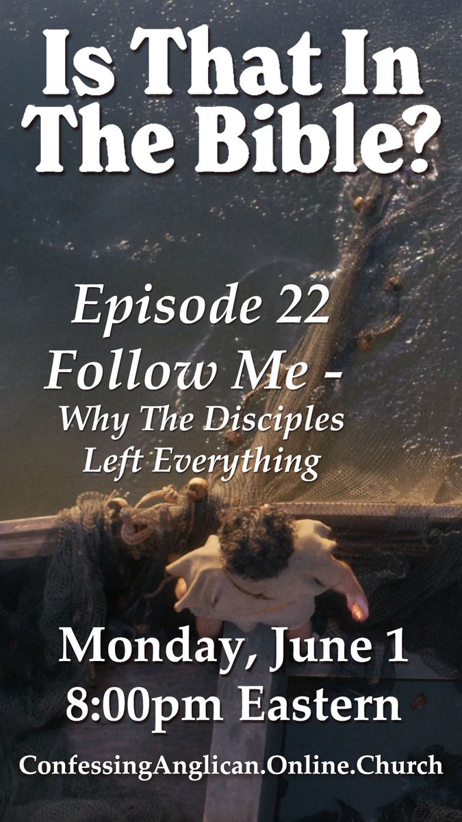 ConfessAnglican's tweet photo. Join us Monday night as we revisit the Miracle of the Fish, and see why the Disciples gave up everything to follow the man they had only just met.
Streaming live on Youtube, Facebook, X and https://t.co/DeuLtHpJYi https://t.co/9n9AMqP70L