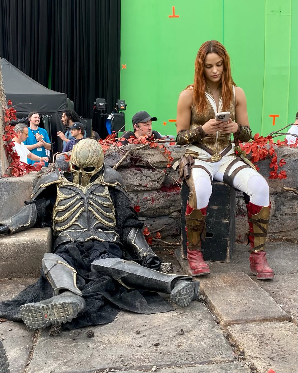 Fandango's tweet photo. Camila Mendes shared a behind-the-scenes look from the set of #MastersOfTheUniverse in theaters NOW ⚔️ Get your tickets below: 
https://t.co/l5n4JNuXNK https://t.co/7eKZQm3Xa7