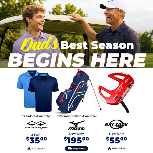 RockBottomGolf's tweet photo. 💲DOLLAR DAYS FOR DAD👴 
Score HUGE discounts on the HOTTEST Deals for Dad!  

Find Dad's Gift: https://t.co/4kggQfVzOE https://t.co/Zwa7V1ax2x