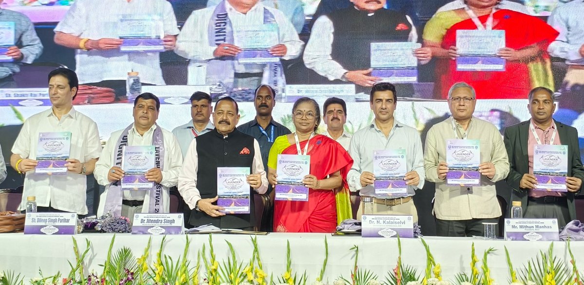 DrJitendraSingh's tweet photo. Inaugurated and addressed #LavenderFestival2026 #Bhaderwah: 

Takeaways
"Lavender has given the small town of Bhaderwah a national identity and a national role in India's economic growth. What was once considered a remote hill town has today emerged as a beacon of India's 'Rural #StartUp' movement. The two-day festival with the theme “Lavender Goes Global” celebrates the remarkable transformation of Bhaderwah from a traditional agrarian region  into India's leading lavender cultivation and aroma entrepreneurship hub.

This is indeed one of the best examples of technology-led rural transformation in the country. The Purple Revolution has demonstrated how scientific research can be translated into sustainable livelihoods and entrepreneurship in remote mountainous regions.

What began as a modest initiative in #JammuAndKashmir has now expanded to several parts of the country, including Himachal Pradesh, Uttarakhand, Arunachal Pradesh and other North-Eastern states, demonstrating the scalability and adaptability of the model".