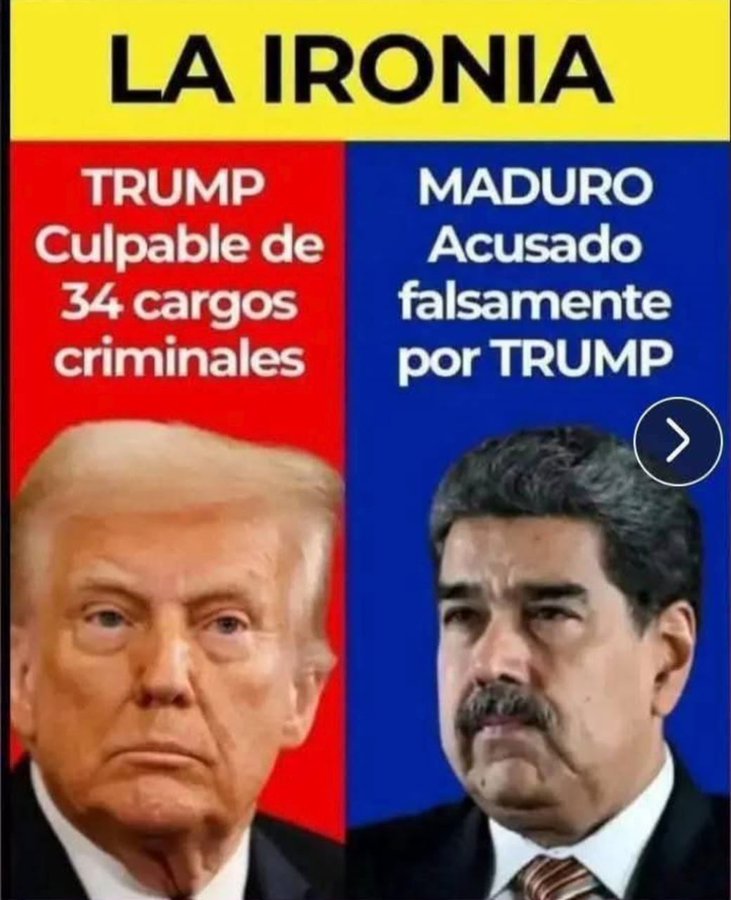 SonPolemicas's tweet photo. Trump secuestró al Presidente Nicolás Maduro para poder robarse el petróleo de Venezuela, no hay ningún delito demostrado contra Nicolás Maduro, el verdadero delincuente es Trump, eso está demostrado. https://t.co/TiQ4dWkXcJ