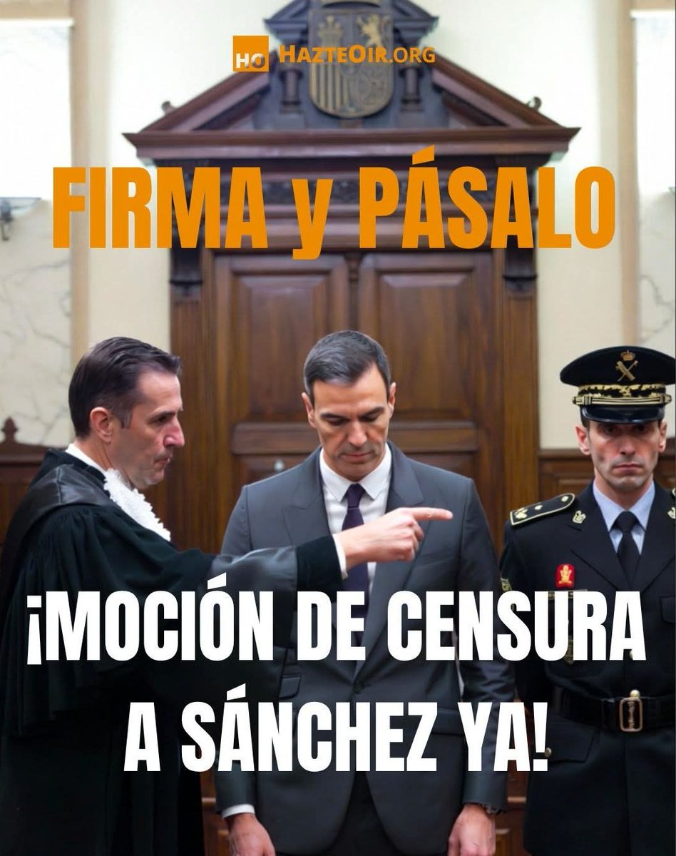 hazteoir's tweet photo. ¡MOCIÓN de CENSURA a Sánchez YA!

¡Ya lleva casi 90.000 firmas! 🗳️

FIRMA y PÁSALO 📱

✍️ Firma aquí:
https://t.co/anklHMPdMC https://t.co/NIzCByEknS