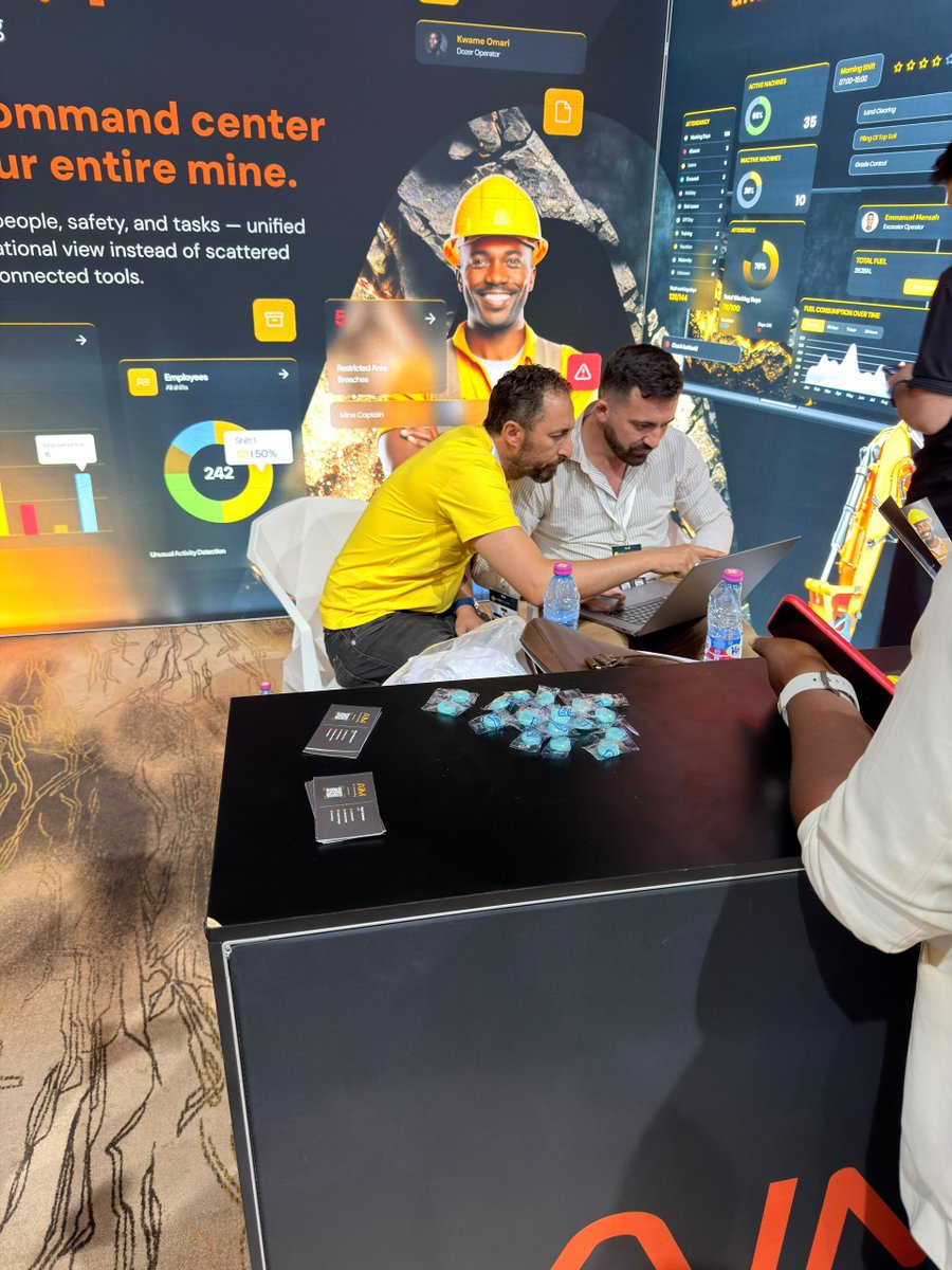 aim_honestdig's tweet photo. Strong momentum at #WAMPEX2026 Ghana.

HonestDig is helping mining leaders uncover hidden inefficiencies across fuel, fleet, maintenance, downtime, and production.

#Mining #MiningAI #HonestDig https://t.co/w9WaAPILp6