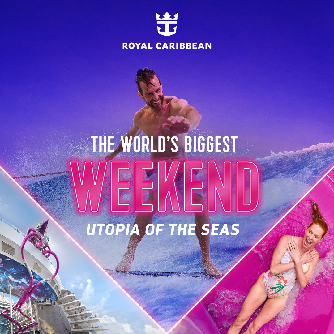 AaronFoxInc's tweet photo. Why should you have to choose between pool day and beach day? Experience The World’s Biggest Weekend on the new Utopia of the Seas sailing to the award-winning private island, Perfect Day at CocoCay. Contact me to plan your best weekend ever! #RoyalCaribbean #UtopiaoftheSeas https://t.co/74INwaN4y2
