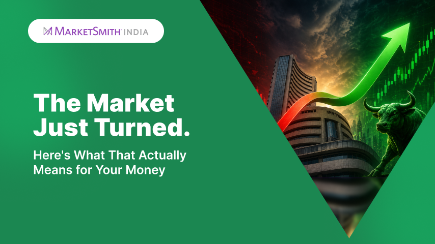 MarketSmithIND's tweet photo. For the past 18 months, many investors waited.

They watched markets fall, moved money to safer options, or stopped checking their portfolios altogether.

But markets don't send invitations when they turn.

The change happens quietly. Technically. Gradually.

And by the time everyone sees it, the biggest opportunities may already be underway.

The Indian stock market has confirmed a new uptrend. Are you paying attention? 

Read here in detail : https://t.co/xRvaVaU2Fx

#StockMarket #Investing #MarketSmithIndia #CANSLIM #IndianMarkets #Nifty50 #GrowthInvesting #WealthCreation #InvestorMindset