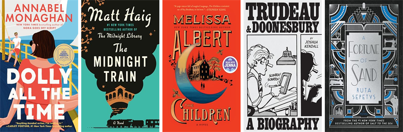 WigginMemorial's tweet photo. This week the Wiggin Memorial Library has 34 new books.  New items include Dolly All the Time. https://t.co/Sa14La7QSK https://t.co/E9Q3Vm4C2a