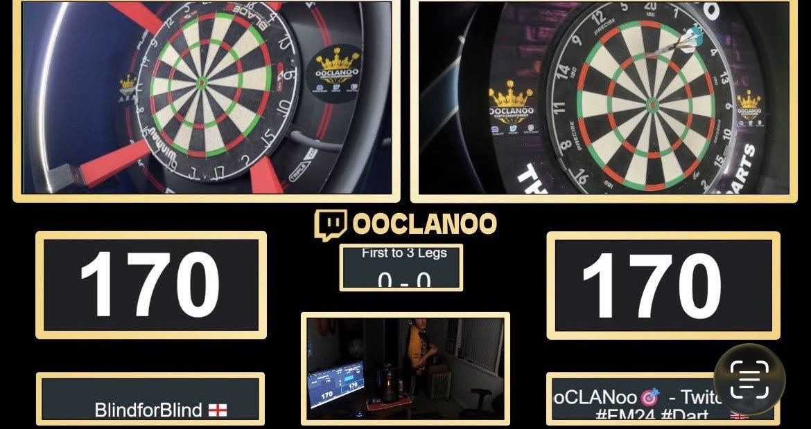 ooCLANoo's tweet photo. Do any of you guys play online darts? 

We host weekly free tournaments which we also live stream on our channel

Free to play, always fun, and all averages are welcome! 

We’ve been running tournaments now over 5 years and the community we’ve built up is fantastic! 

Next tourney will be at 8pm tonight! 

Interested in getting involved? PM me