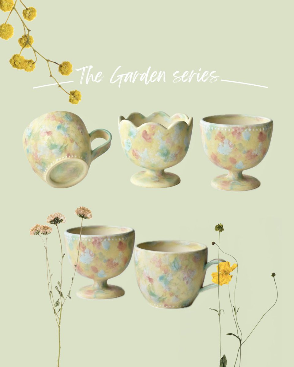 maier_room's tweet photo. “Garden series”
空気のなかに満ちているのは
葉の音
草の匂い
花の匂い
・
・
・
ぜひお手にとって
淡い色彩の様子など
お楽しみいただければと思います

2026.6.3(水)-6.21(日)
会場:ranbu
大阪市北区大淀南1-4-20 長谷川ビル2F,3F
⏰12:30-19:30
定休日:火曜日

#陶器 #アート #art 
#工芸 https://t.co/J9mkb5Eref