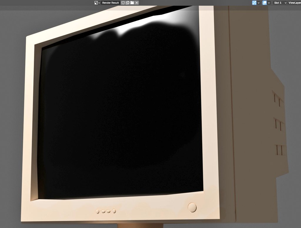 DaniloDelbem's tweet photo. @IsThisA3DModel Not sure how, but I plan to add some stickers and decals, then round the screen a little bit more 🤔 https://t.co/wC10DWf4XO