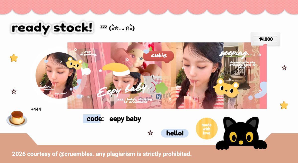 cruembles's tweet photo. help me to repost this 🫧

haaaaing ! zeya ada layout ready stock haerin, wonhee, minju < foto terbaru > nyang bisa dijemput via dm / tele +free retext 🫧☁️🍀⭐️

#bealanja maucari gg newjeans illit https://t.co/ndm79GS5HS