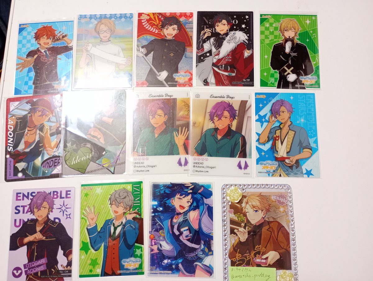 omatcha_pudding's tweet photo. 【交換】あんスタ  あんスタチップス クリカ エモカ アルカナ ぴくりあ プチプリ

譲:渉 スバル 真 鉄虎 忍 千秋 マヨイ 薫 晃牙 アドニス 創 宙 泉 エス

求:画像4記載のもの各1

金額差あるもの・ぴくりあホロは比率違い◎

お気軽にお声掛けください🙌 https://t.co/Odeu0XFapk