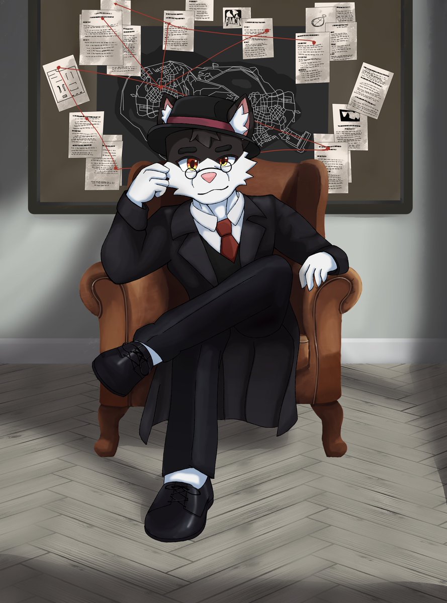 fox_amon's tweet photo. Mano Gabi 🐱+🕵️
@ManoGabiSFW 
#digitalart #furry #vtuber https://t.co/kHGLePASkw