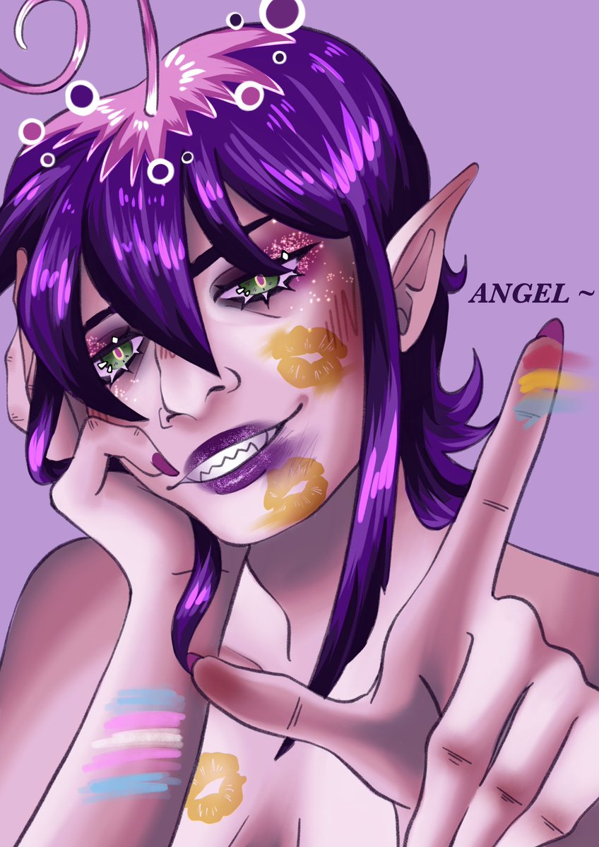 TillyCyann's tweet photo. Fem! Mephisto 
Another piece for the aoex pride event !

#mephisto #aoex #blueexorcist #happypridemonth https://t.co/LKd28pjd51