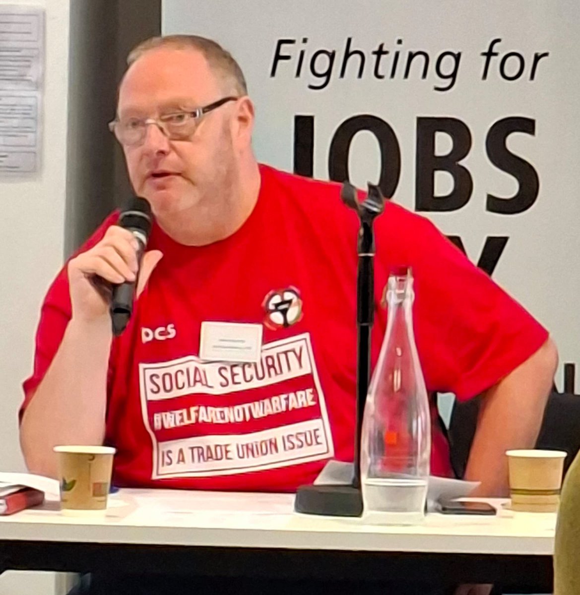 Dis_PPL_Protest's tweet photo. #SocialSecurityIsATradeUnionIssue 

Excellent speeches from panel speakers from Ellen M-S, Andy M, Martin from @Dis_PPL_Protest @Unite_Community @pcs_union https://t.co/JR9t0uqv4P