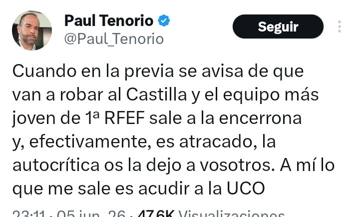 Emiliodpf's tweet photo. Pero cómo llora Tenorio porque el equipo invitado al play off ha caído en la primera eliminatoria.... Qué maravilla!! https://t.co/r6MgwTS9GR