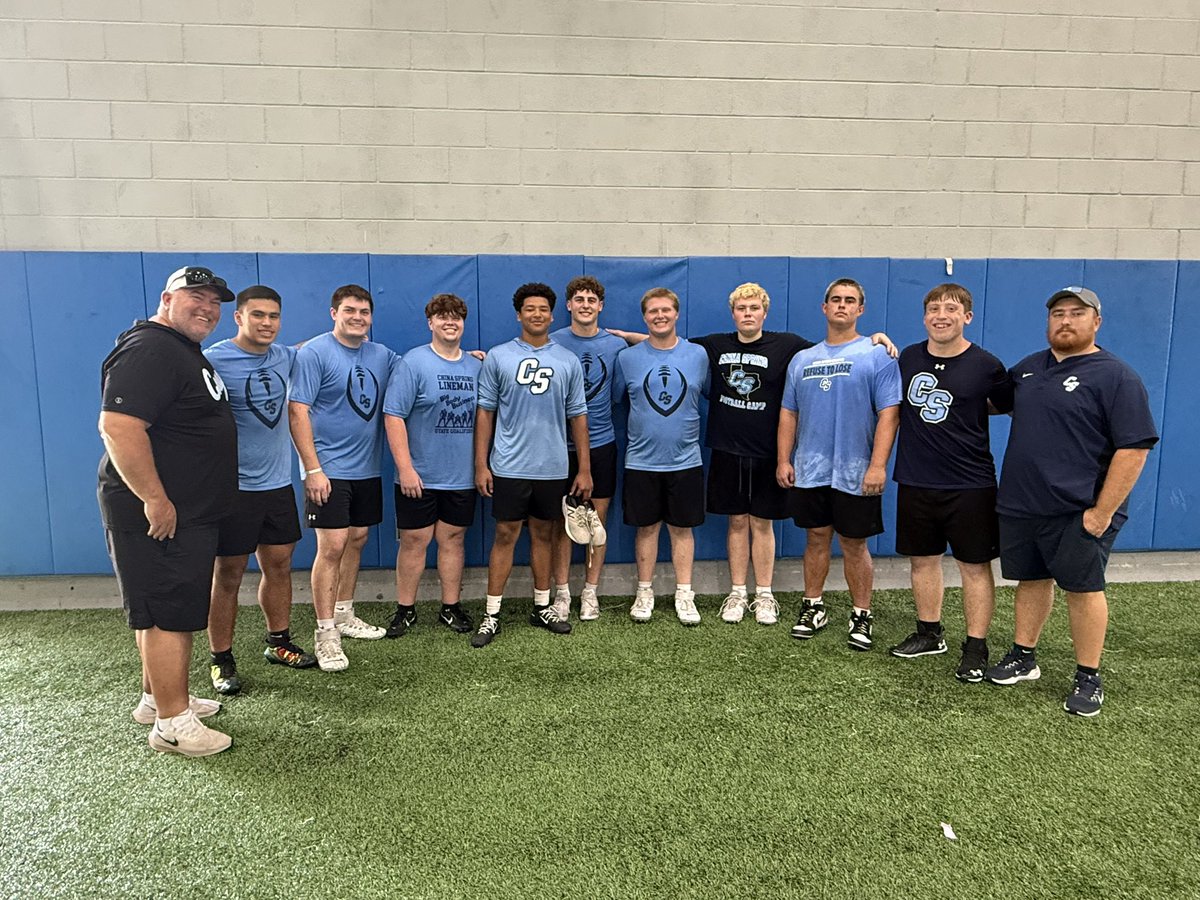 CS_Fball's tweet photo. Another year, another State Lineman Challenge qualifier for June 20th.

The kids did an unbelievable job competing today.  Won all of our tug-of-war matchups today! https://t.co/DKU8XZ4vE0
