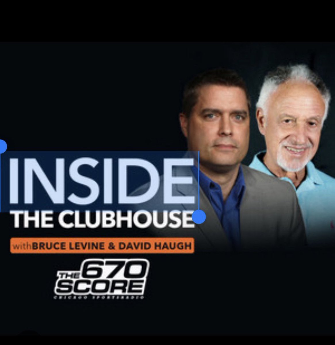 DavidHaugh's tweet photo. Welcome #InsideTheClubhouse @thescorechicago , where @MLBBruceLevine &amp; I talk Chicago baseball 9-11, today wondering how low #Cubs can go and if #WhiteSox can survive schedule—and quick #Bears stadium thoughts.

9:30 Dansby Swanson
10:30 Grant Taylor

https://t.co/XV4ekzlPt6 https://t.co/w5uAFixJuD