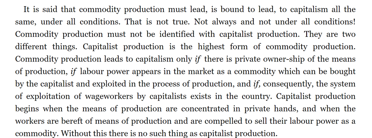 0mega_ore's tweet photo. @Howitzeralone @deathbauerism Stalin did think that commodity production wouldn't lead to capitalism if it was state-controlled. https://t.co/YnR75lUKeo
